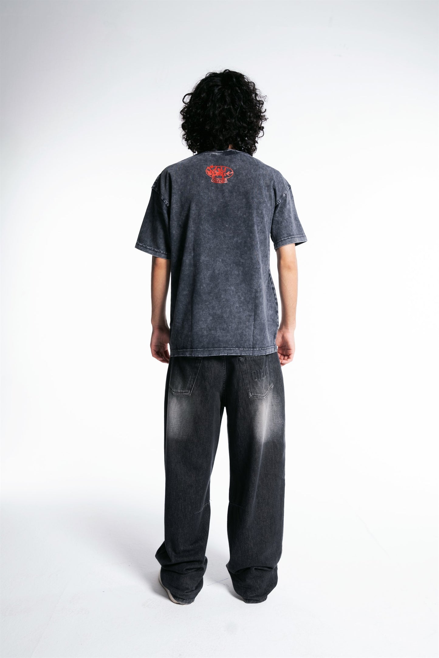 T-SHIRT WASHED TICKET ( GREY )