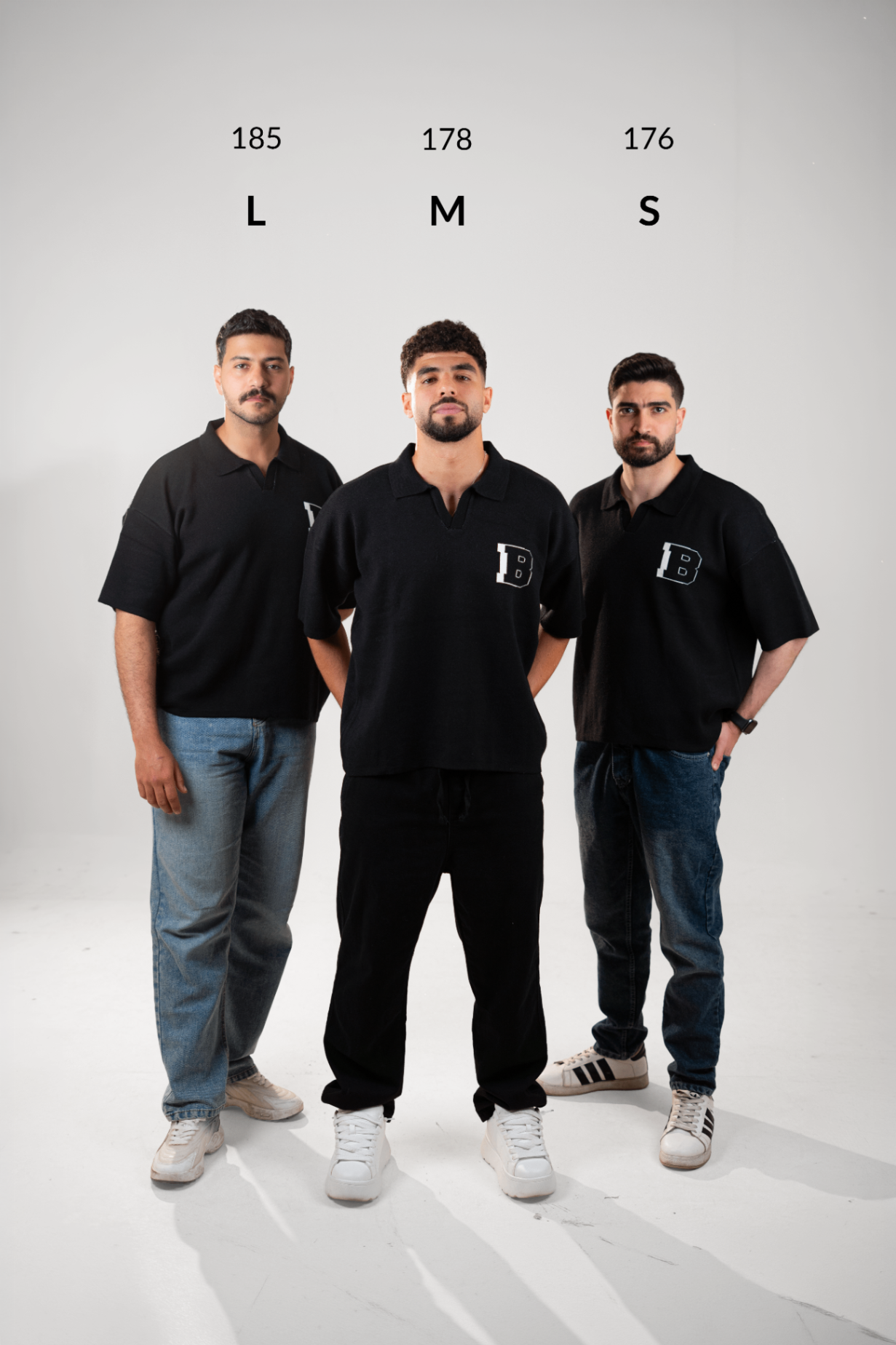 Botchi Knit Polo Black
