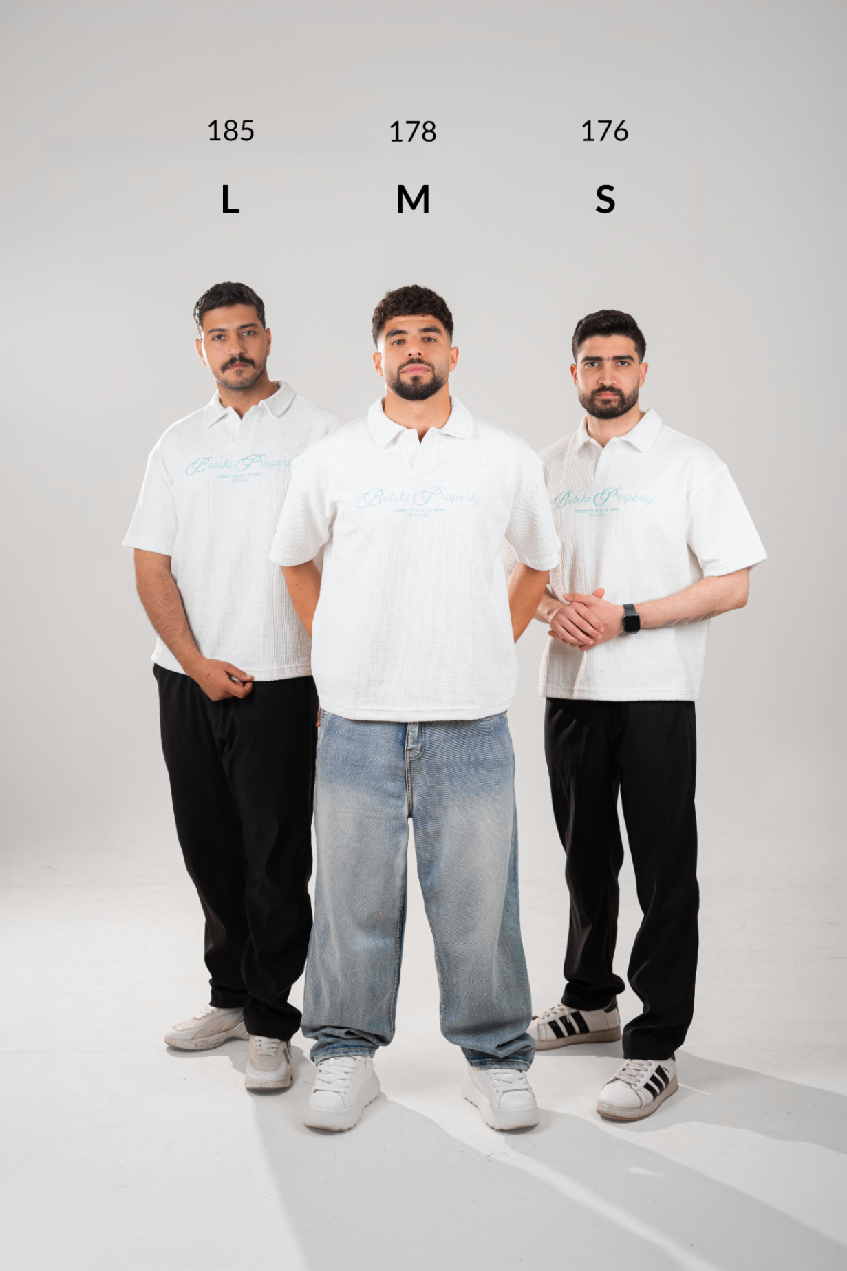 Essential kintted polo - White