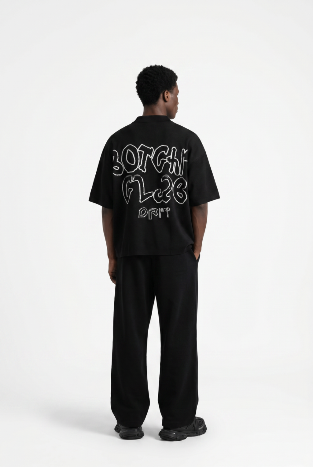 Botchi Knit Polo Black