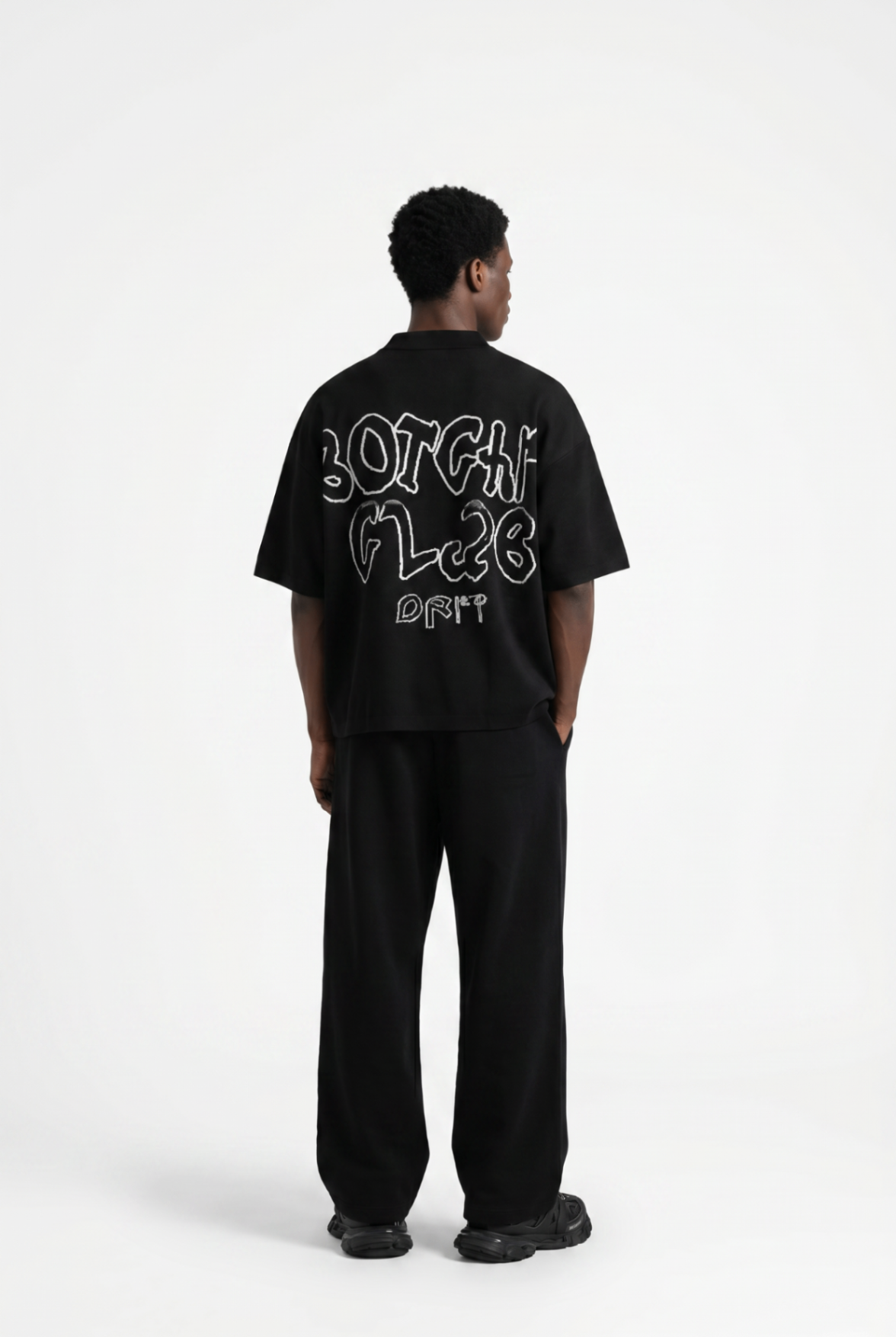 Botchi Knit Polo Black