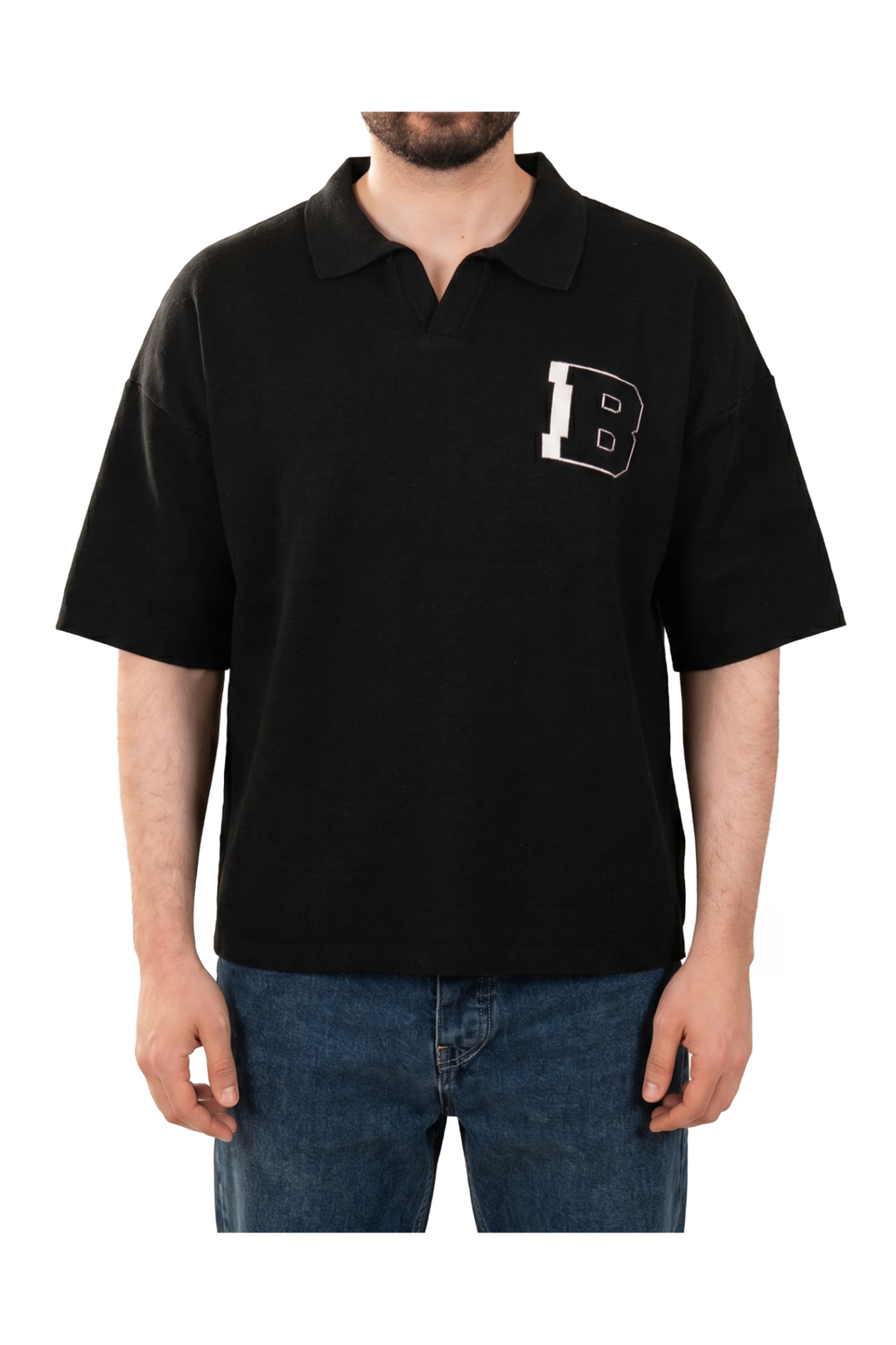 Botchi Knit Polo Black
