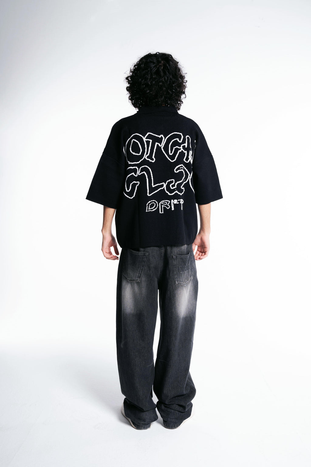 Botchi Knit Polo Black