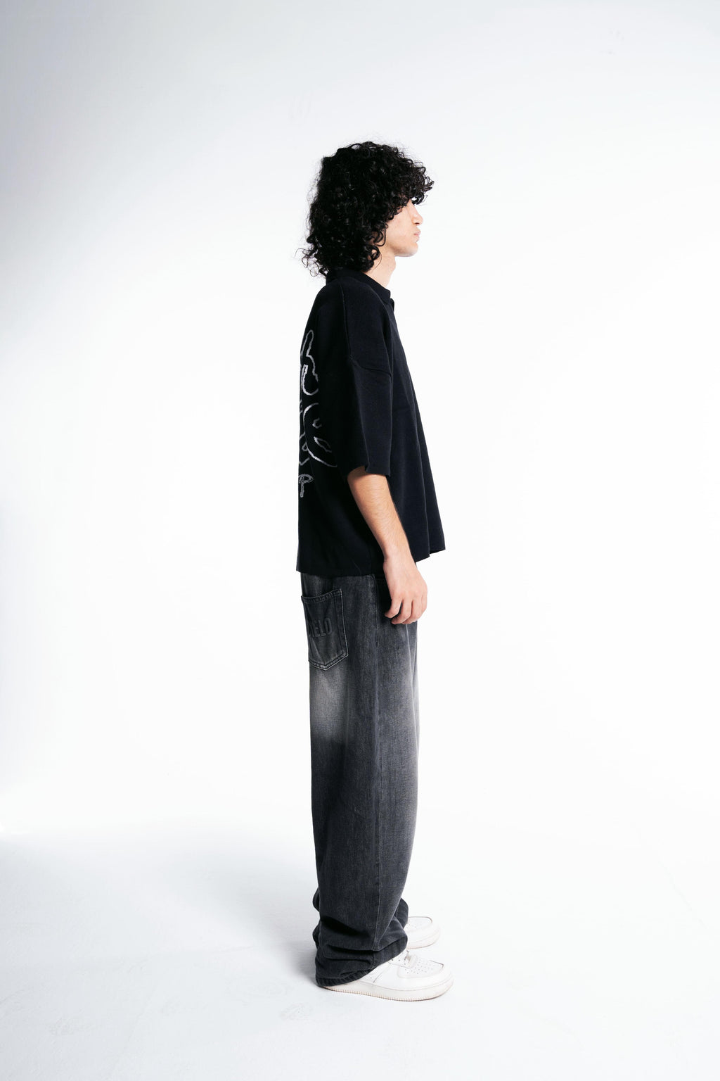 Botchi Knit Polo Black