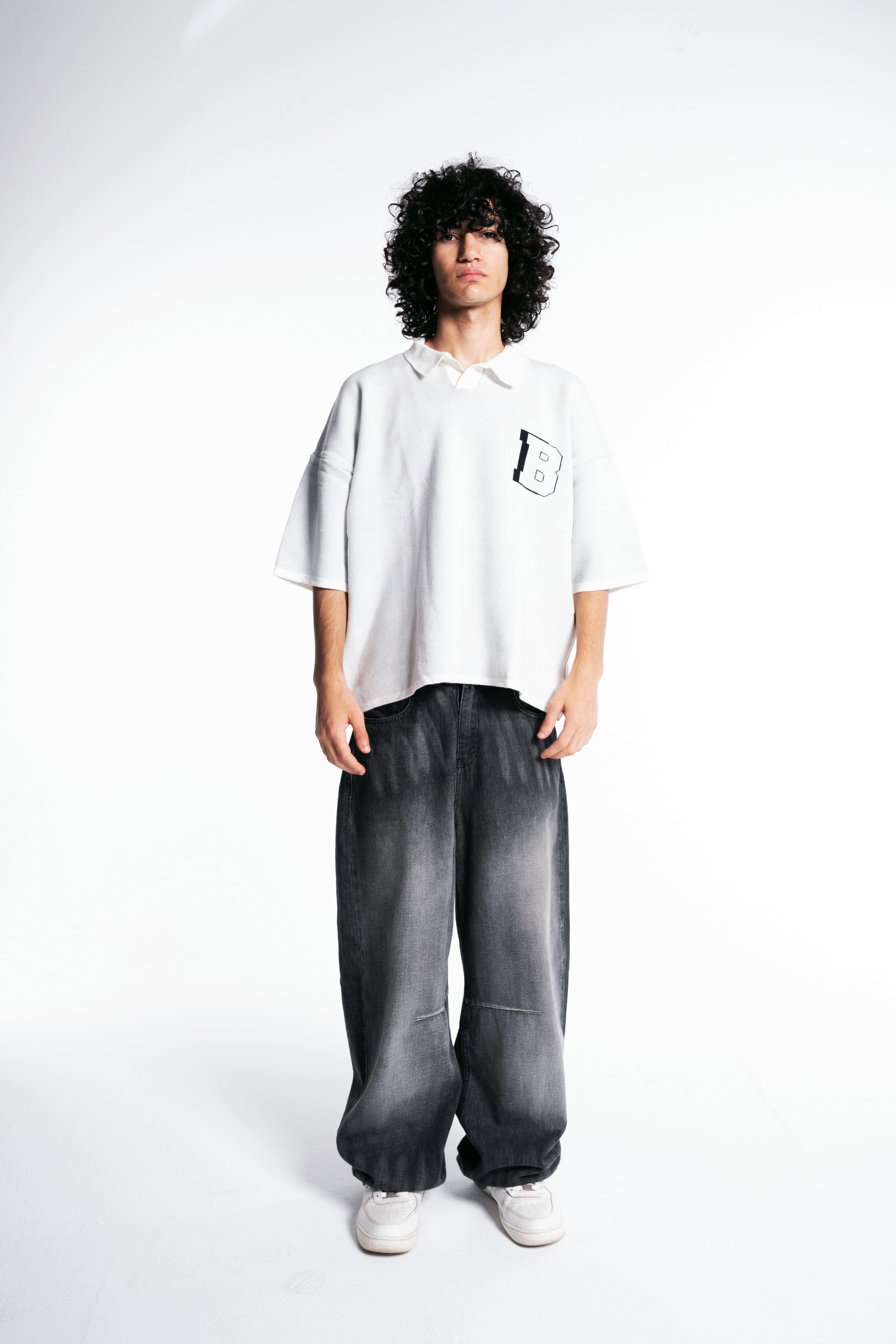 Botchi Knit Polo White