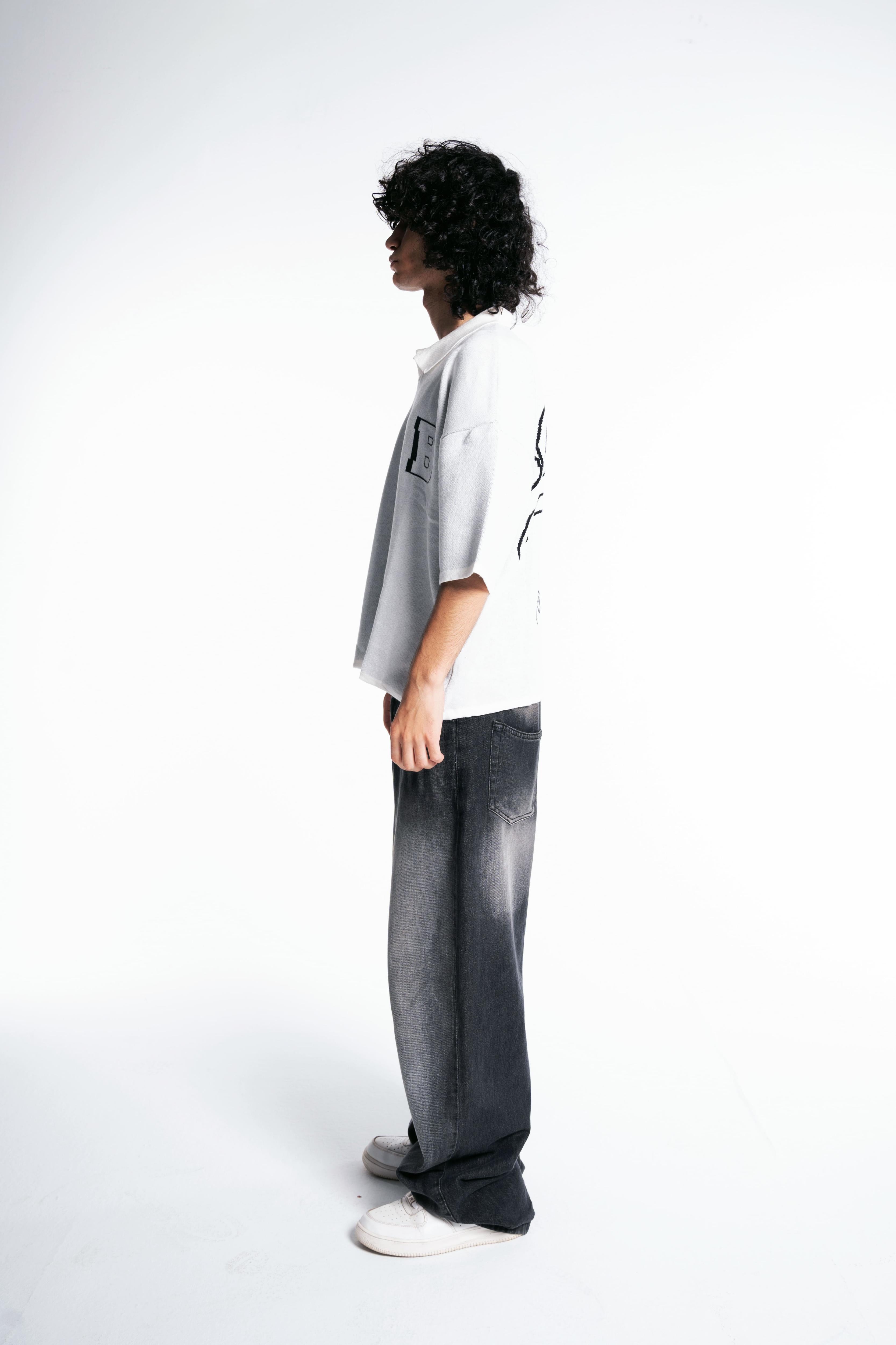 Botchi Knit Polo White