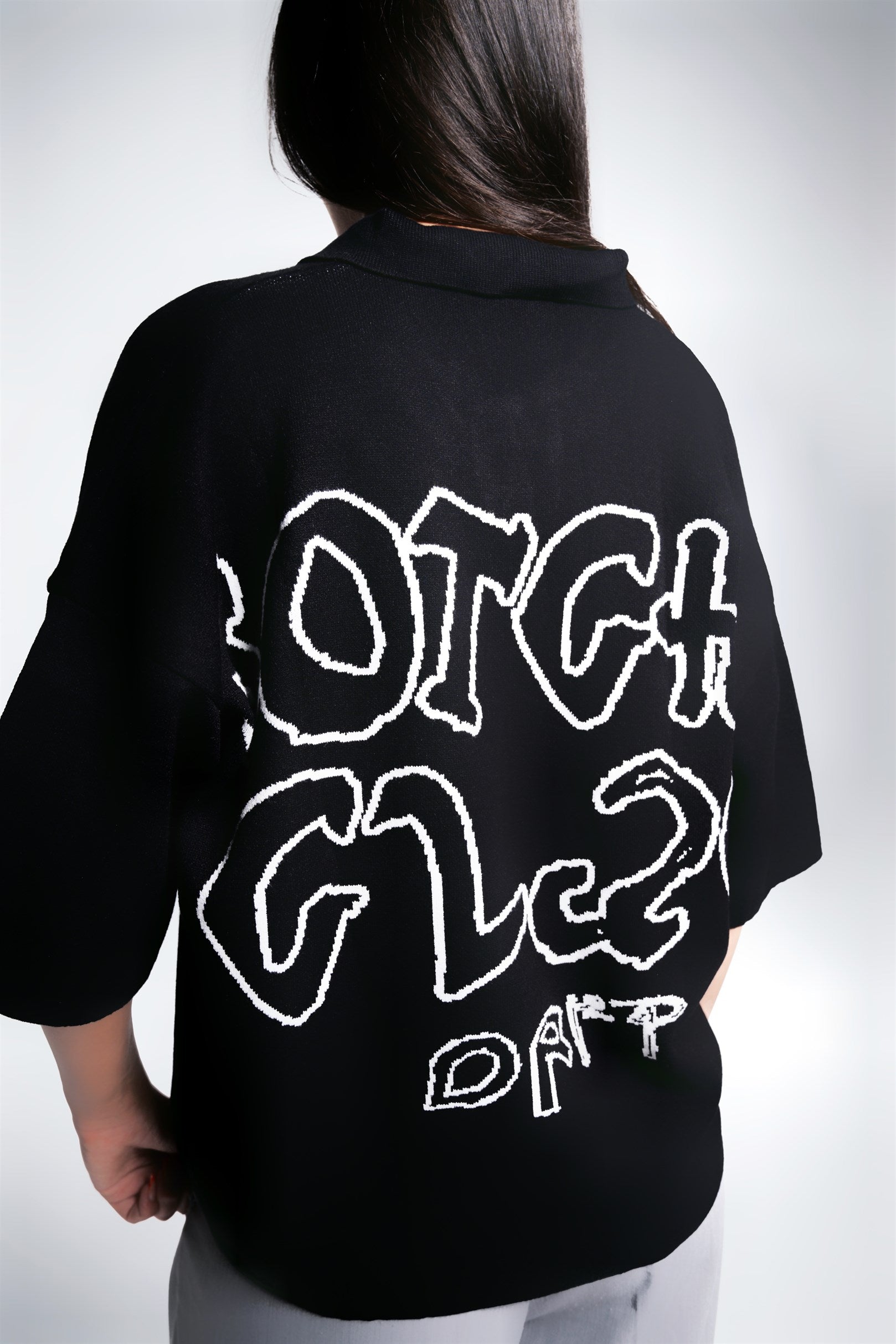 Botchi Knit Polo Black