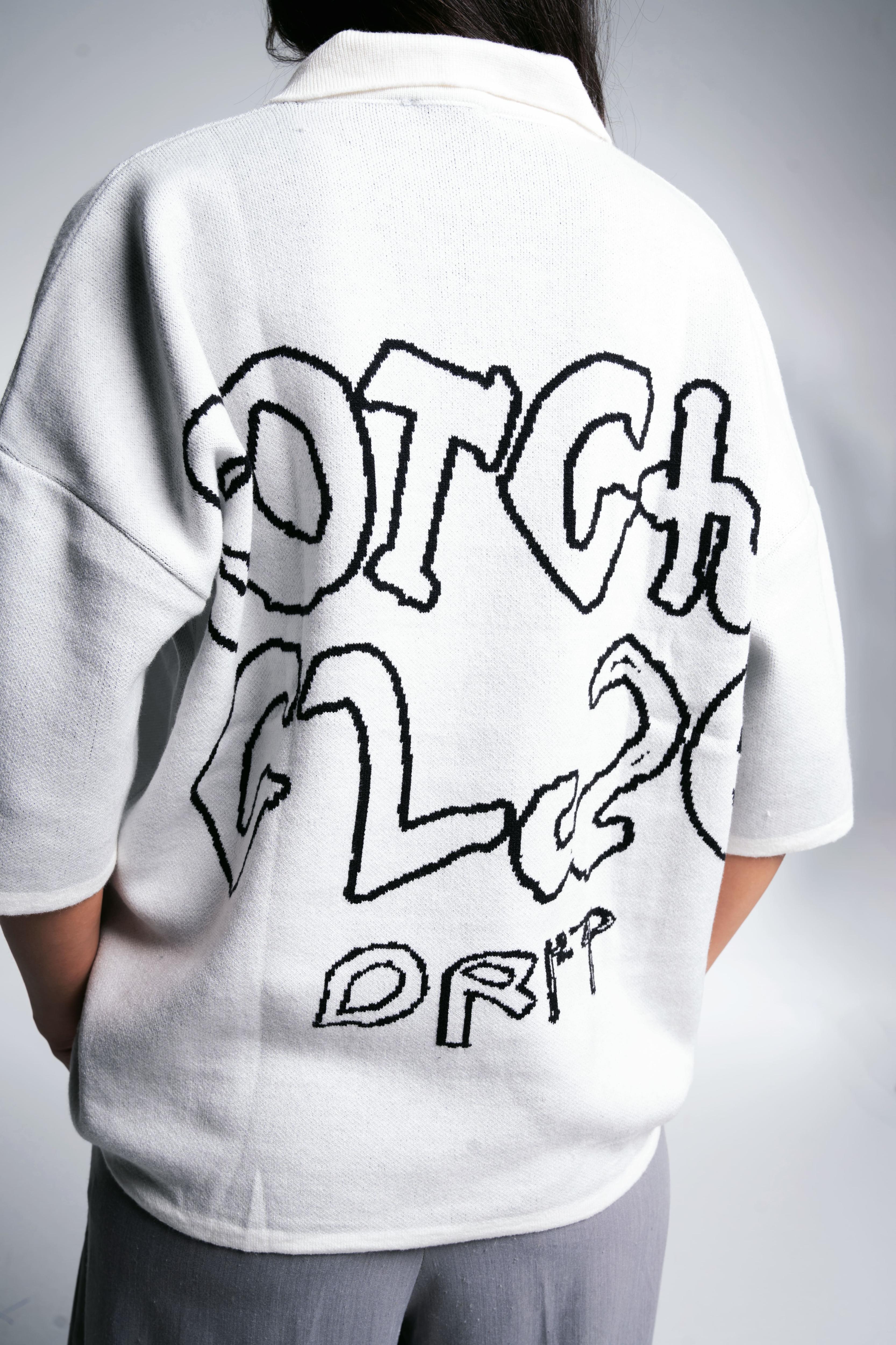 Botchi Knit Polo White