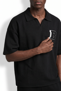 Botchi Knit Polo Black