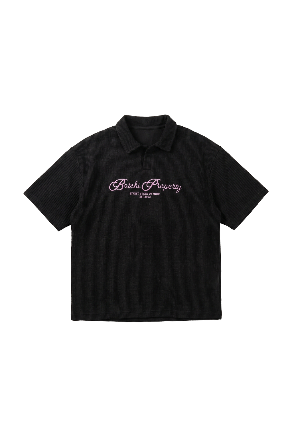 Essential kintted polo - Black