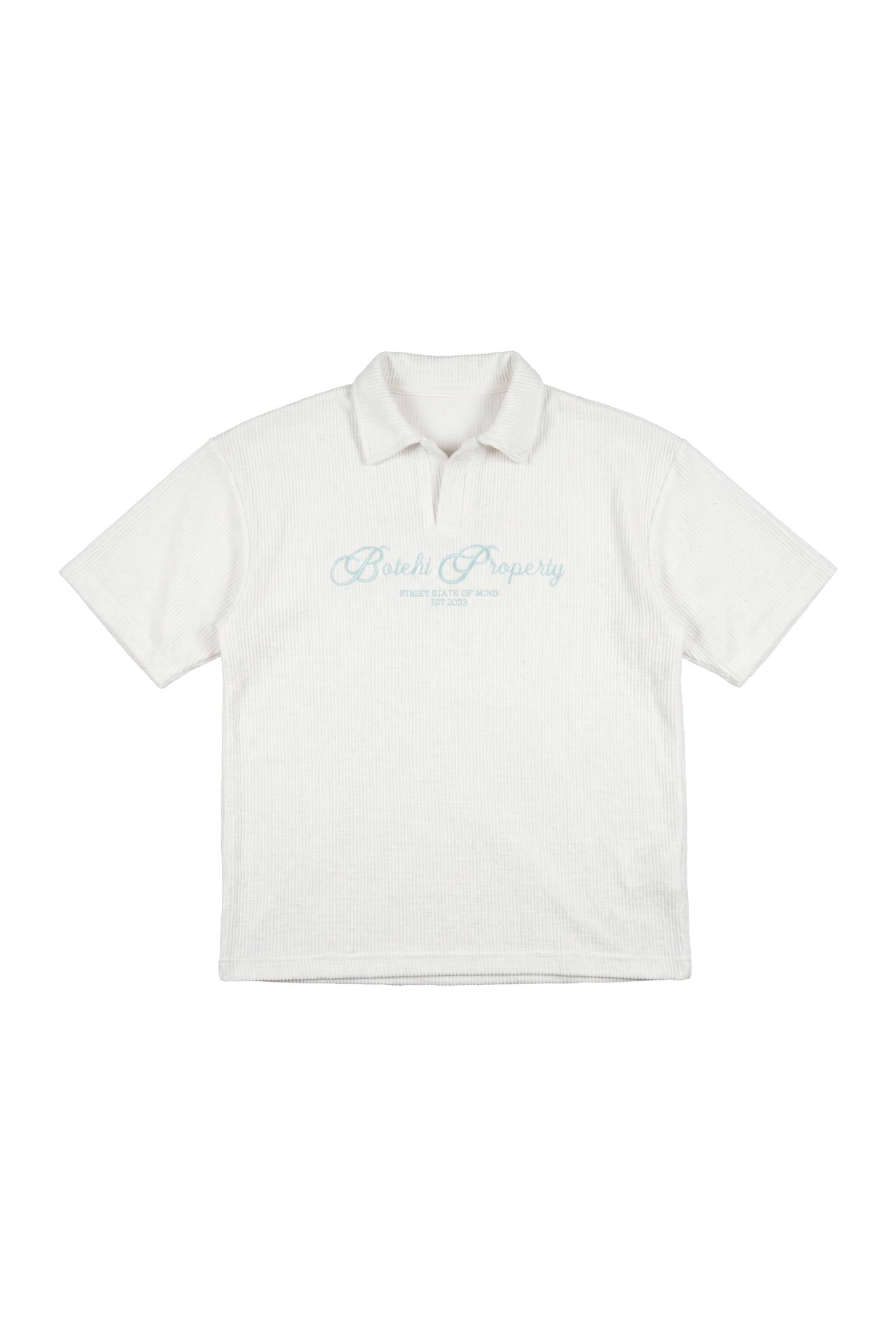 Essential kintted polo - White
