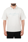 Essential kintted polo - White