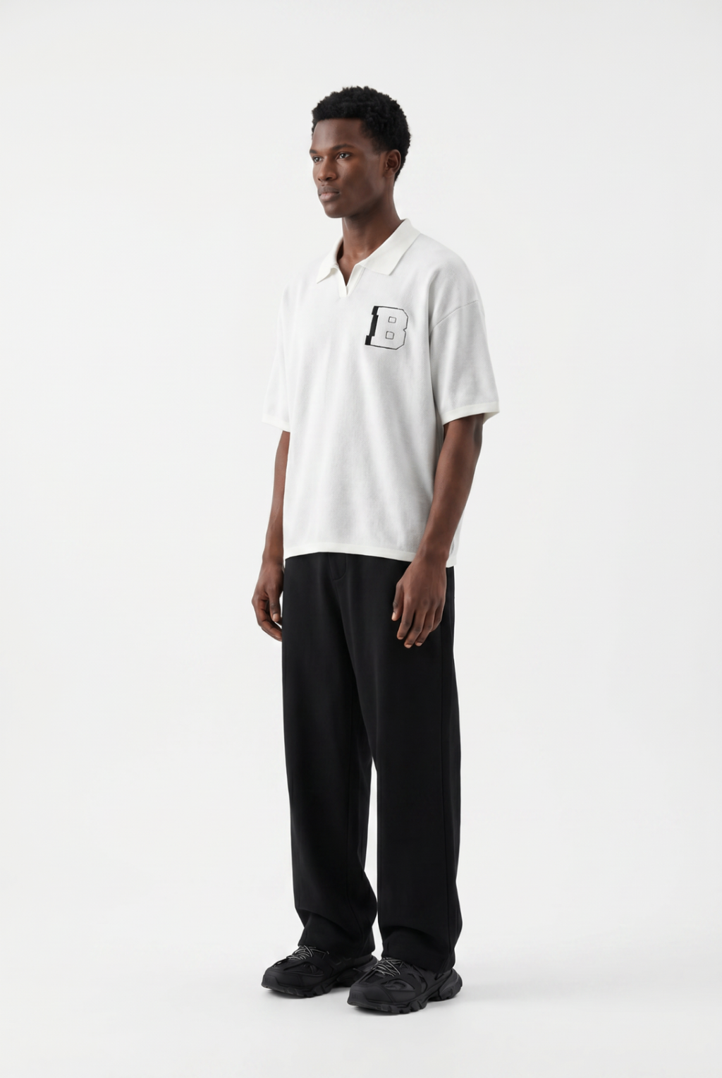 Botchi Knit Polo White