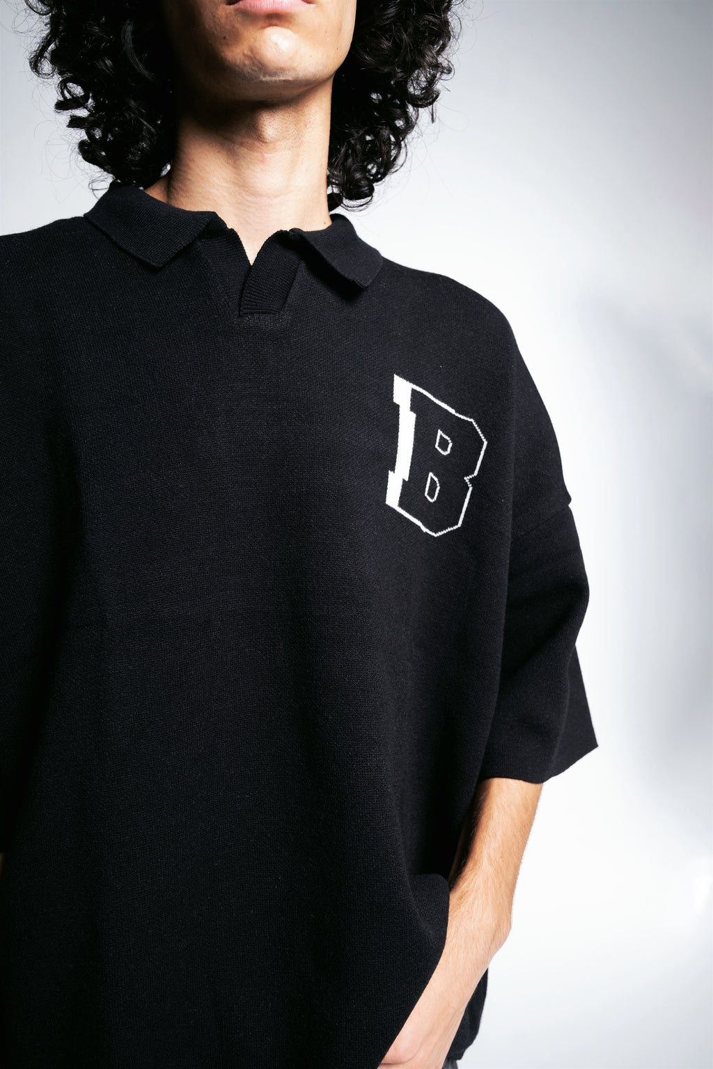 Botchi Knit Polo Black