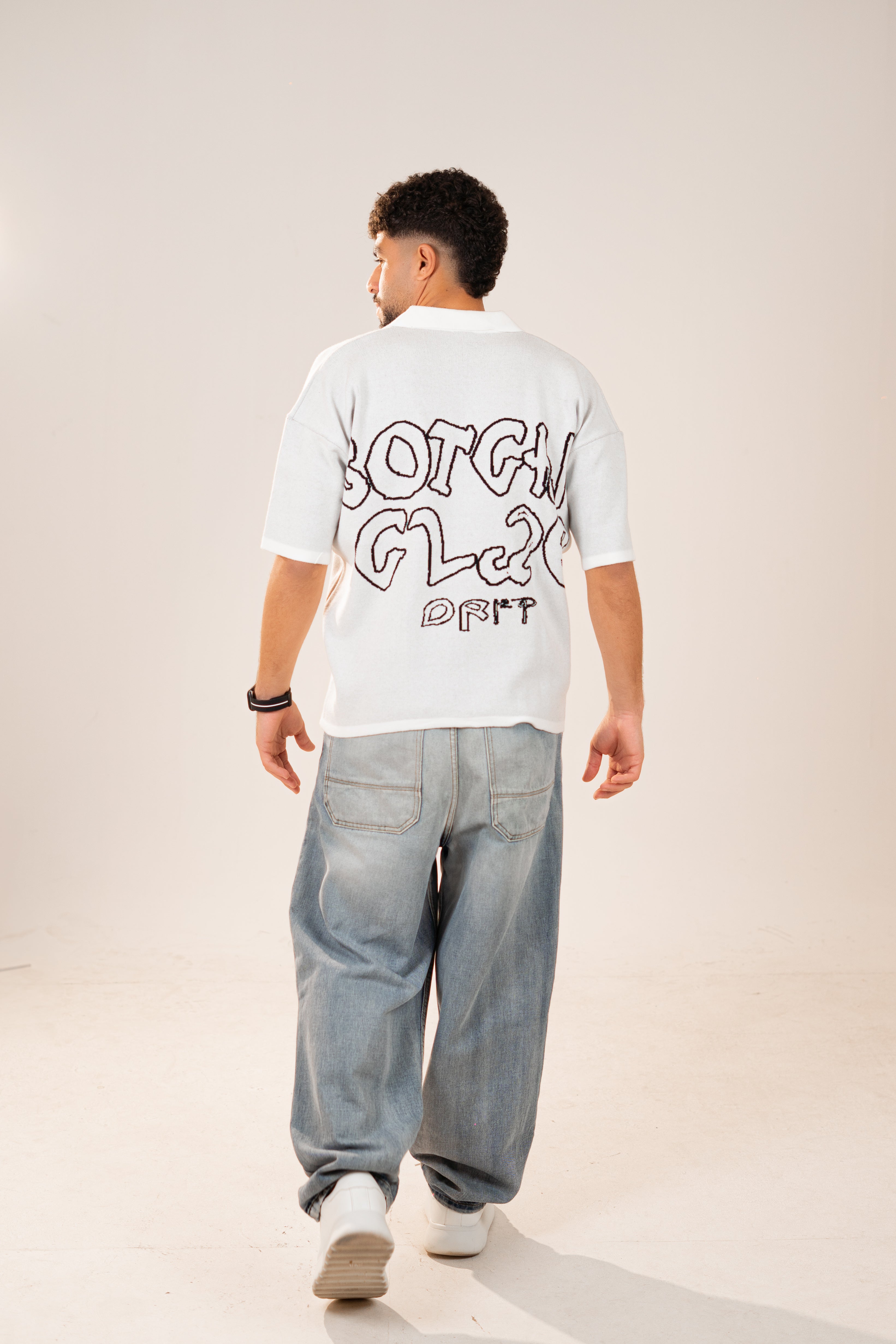 Botchi Knit Polo White