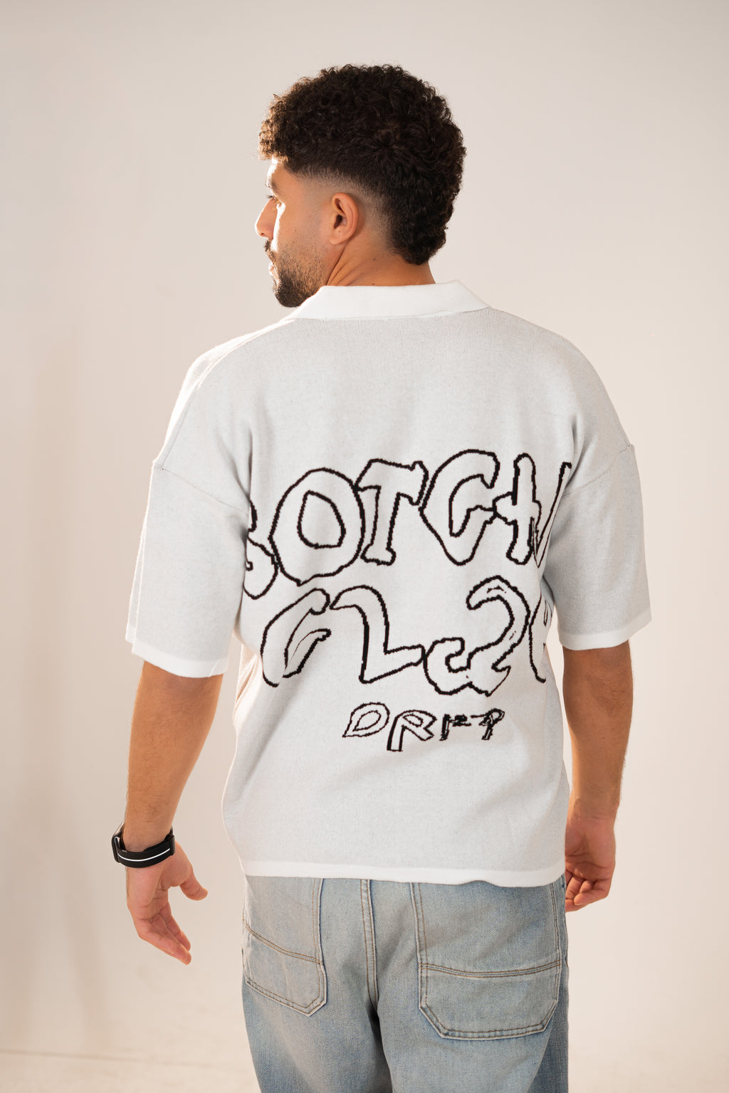 Botchi Knit Polo White