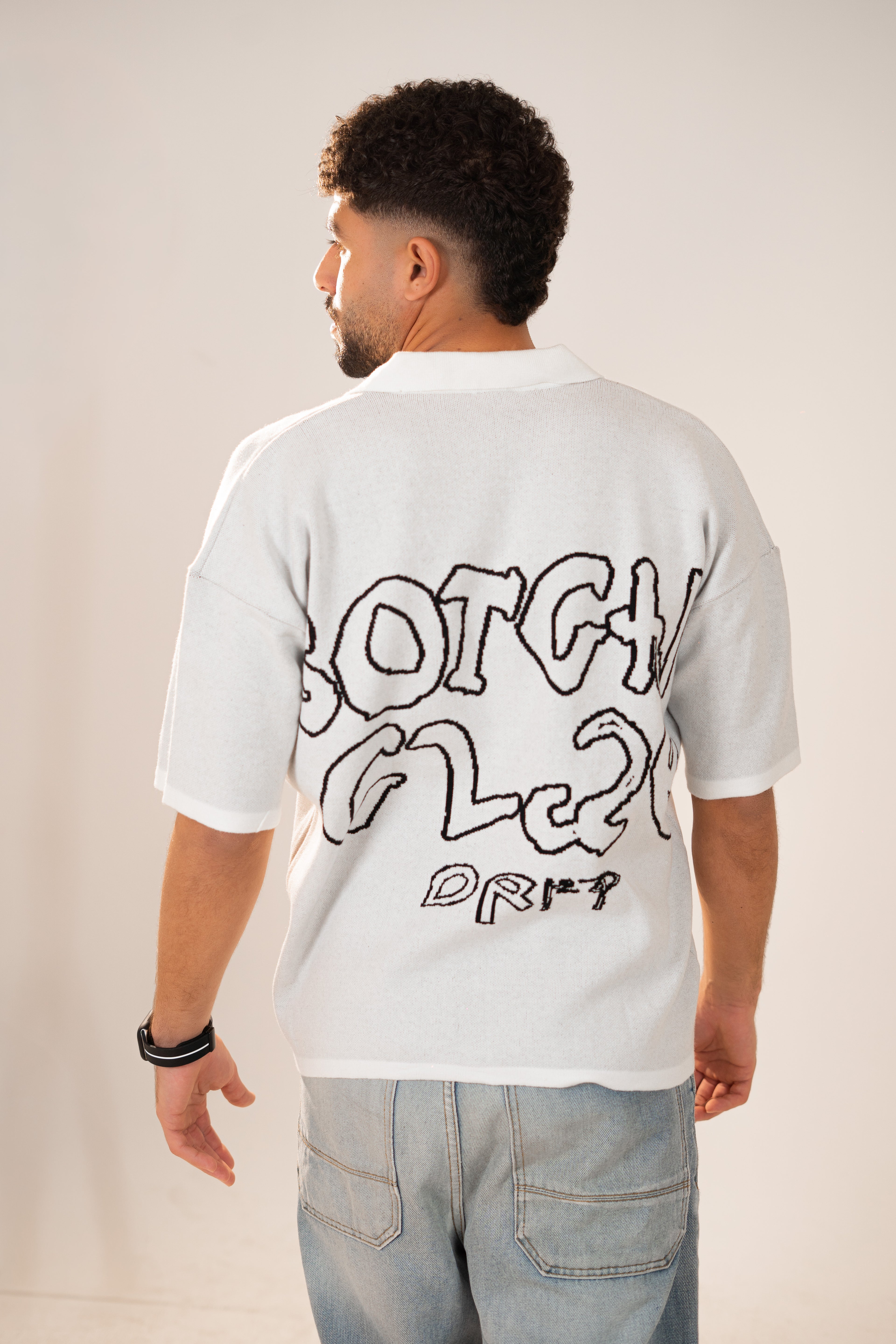 Botchi Knit Polo White