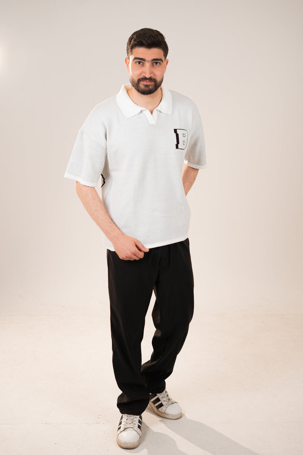 Botchi Knit Polo White