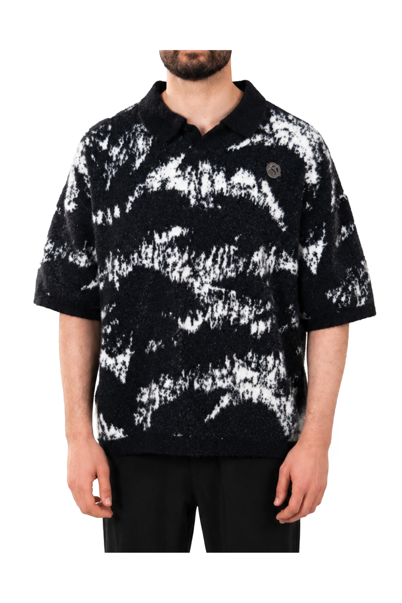 Mohair Knit Polo