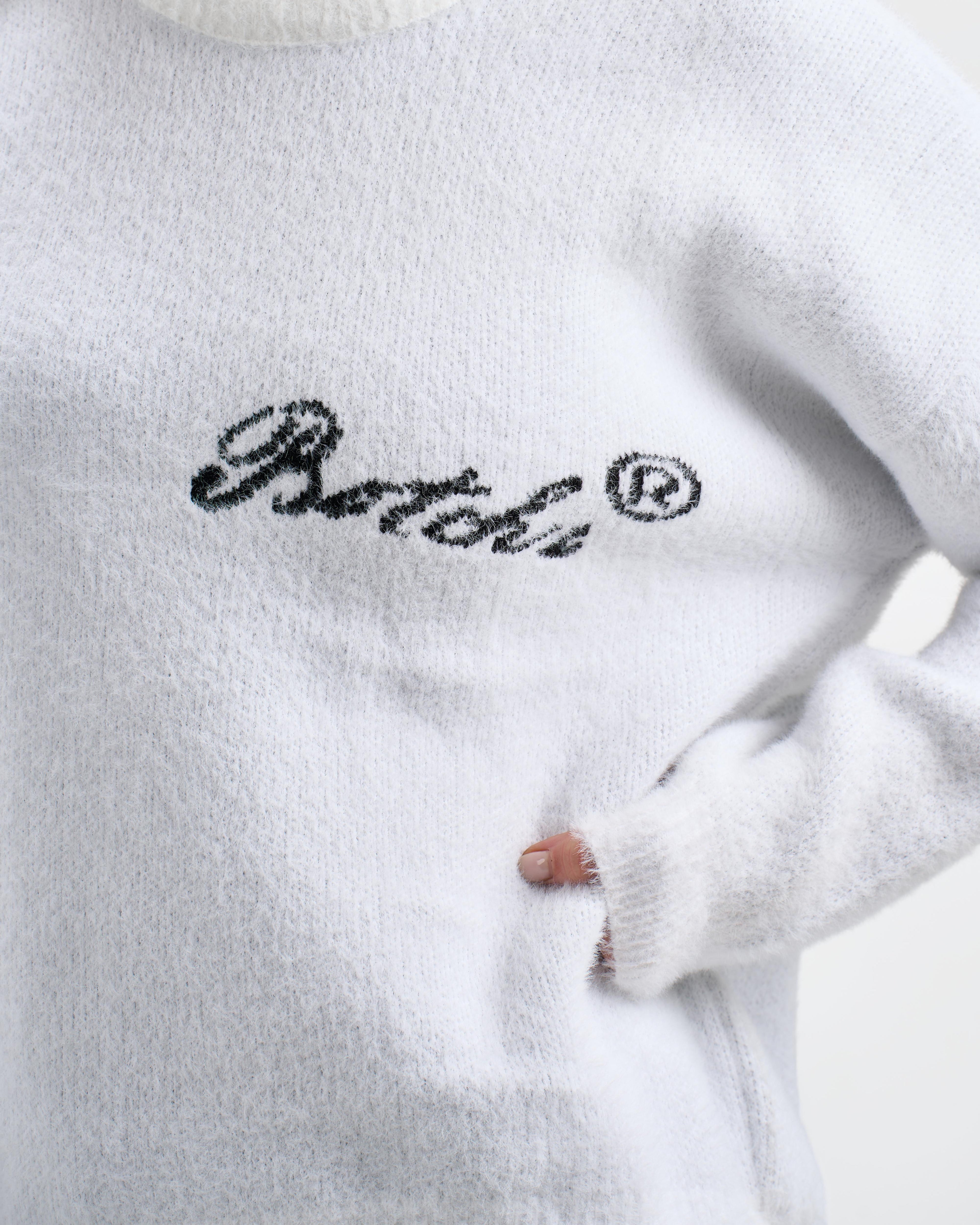 Botchi Fluffy Knit Sweater  White
