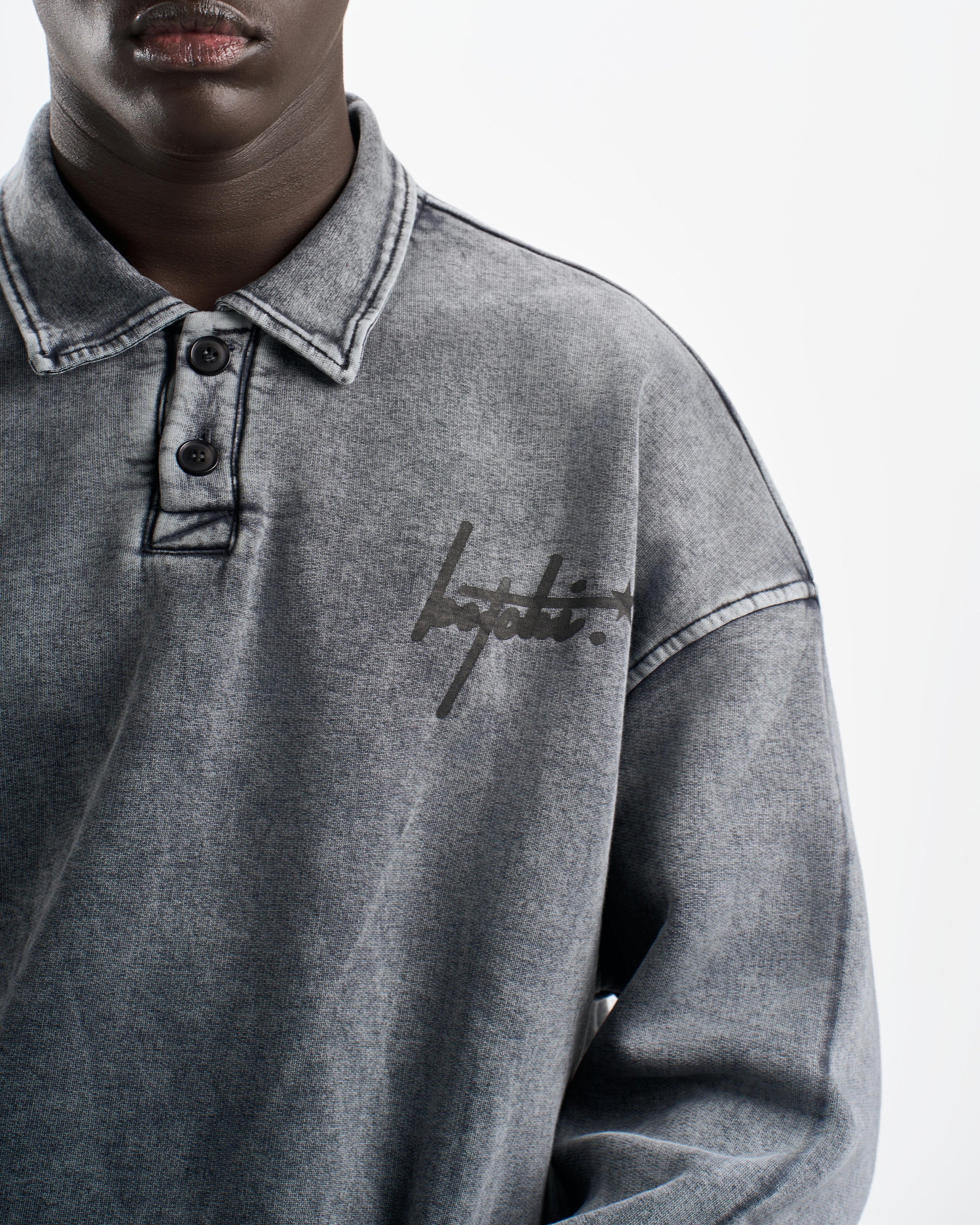 Botchi Stone Washed Melton Hoodie Grey