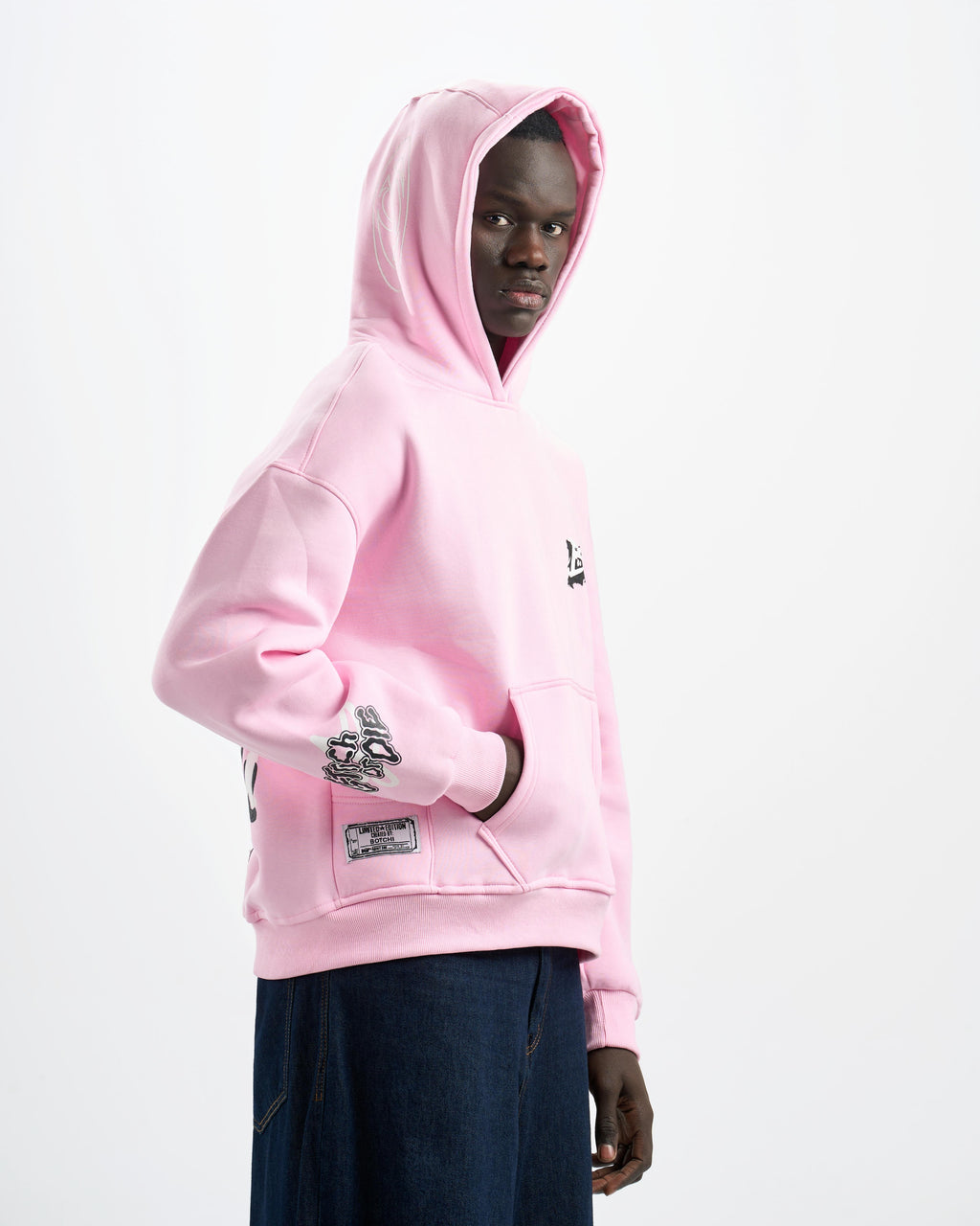 Botchi Melton Hoodie Pink