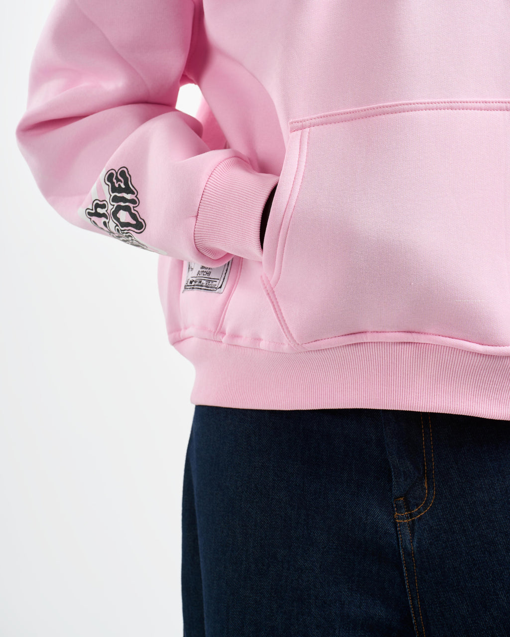 Botchi Melton Hoodie Pink