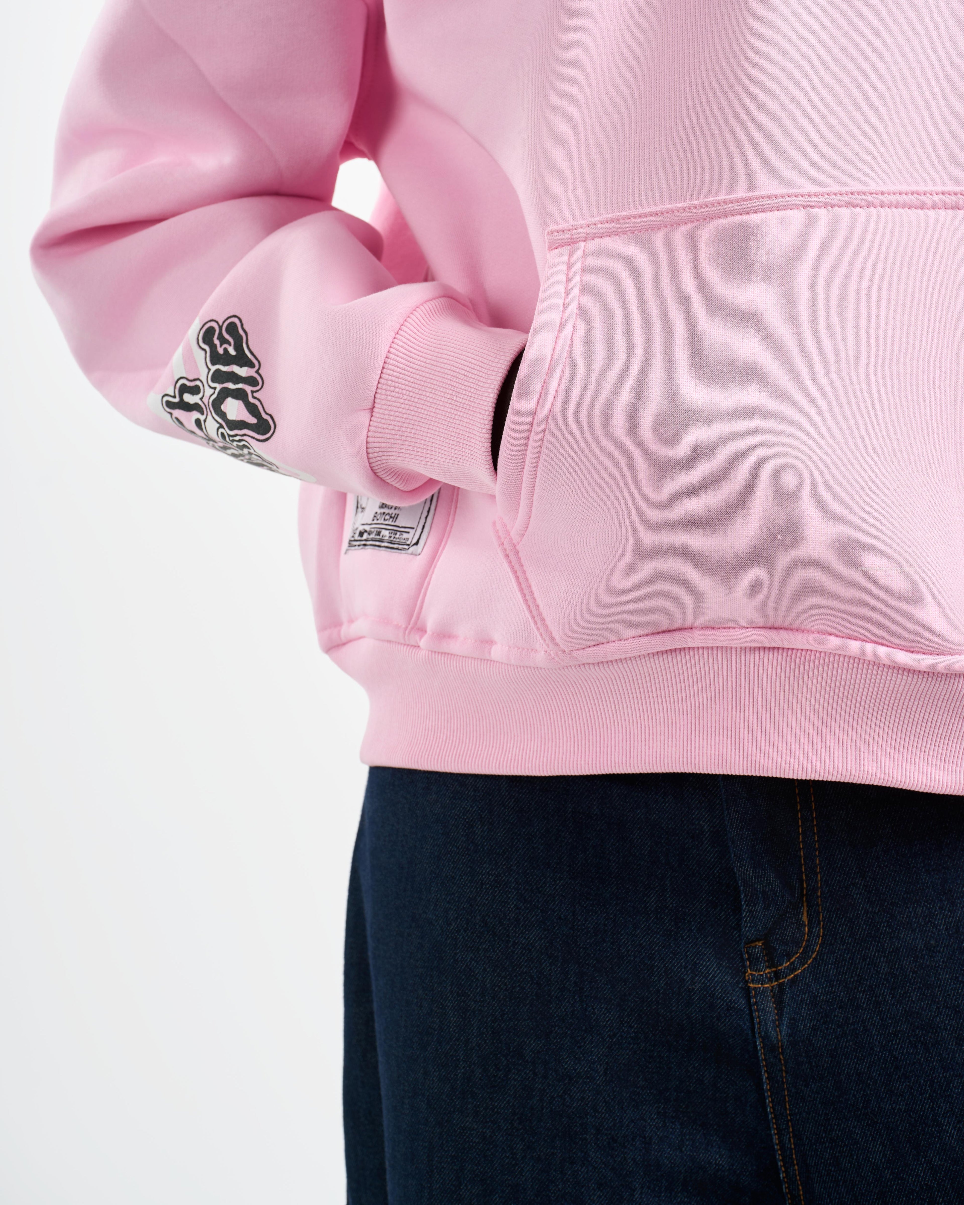 Botchi Melton Hoodie Pink
