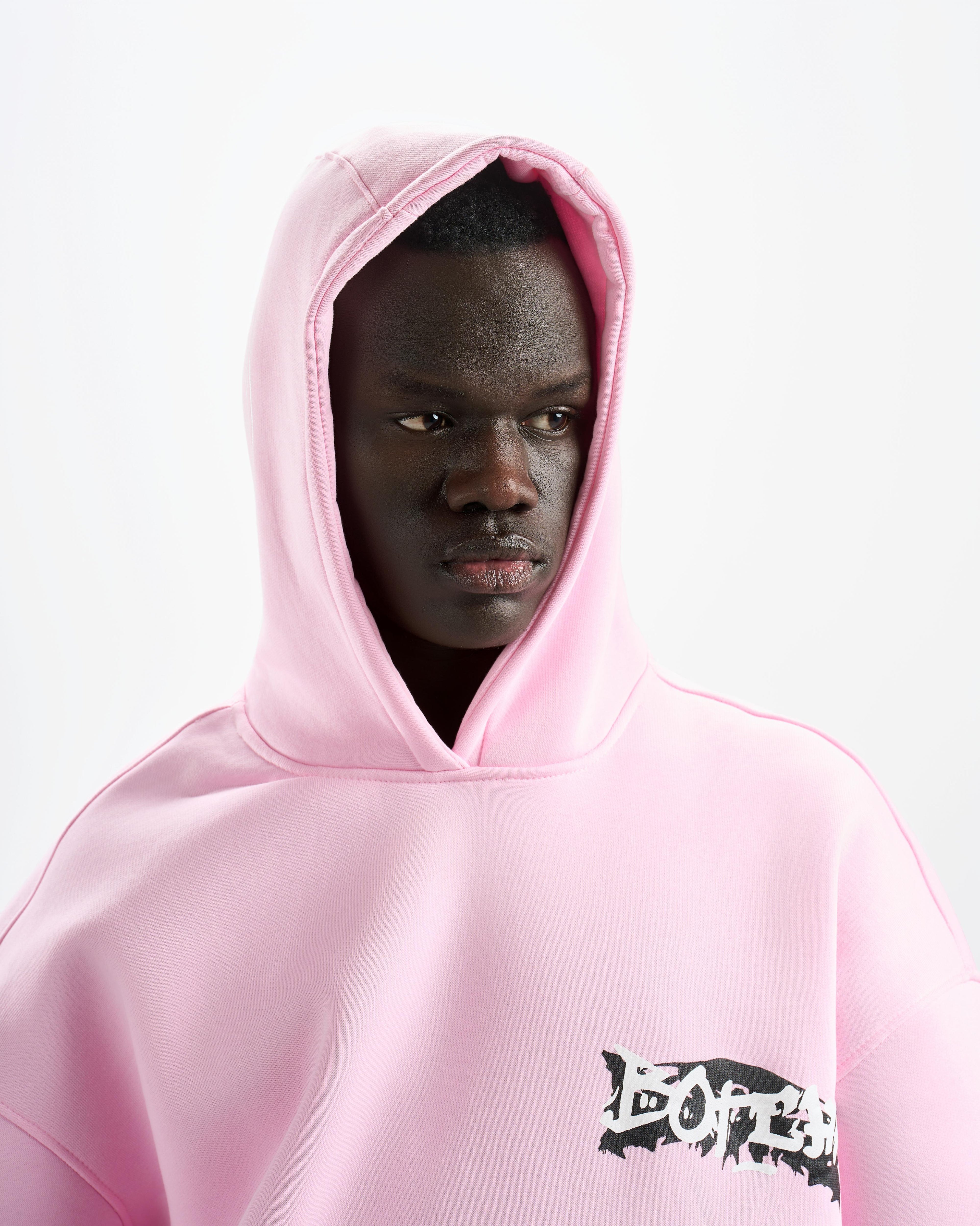 Botchi Melton Hoodie Pink