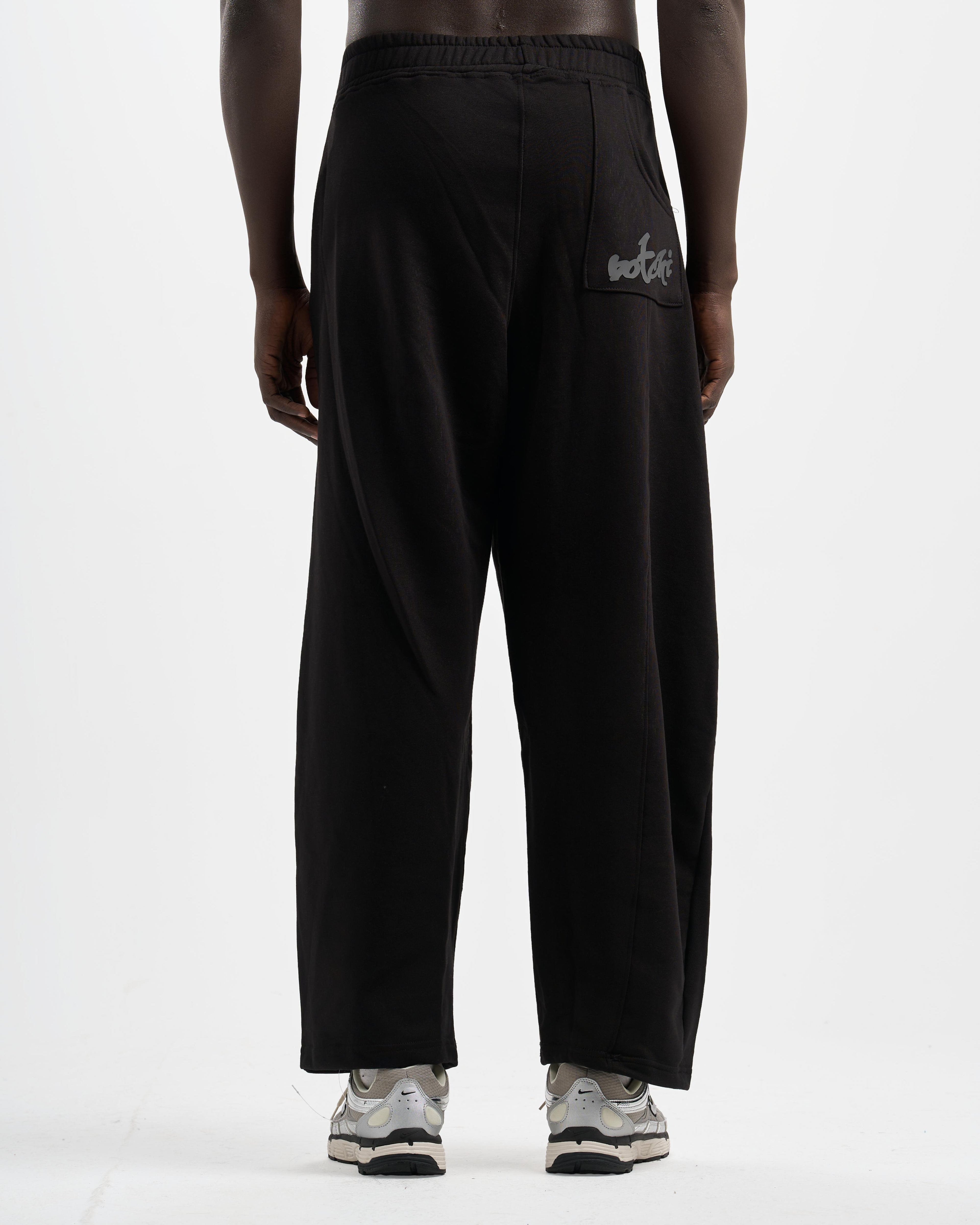Botchi Melton Pants Black (Wide Leg)