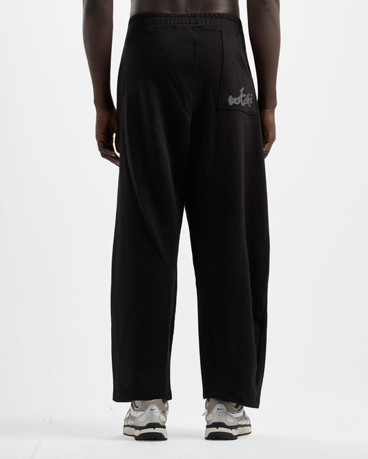 Botchi Melton Pants Black (Wide Leg)