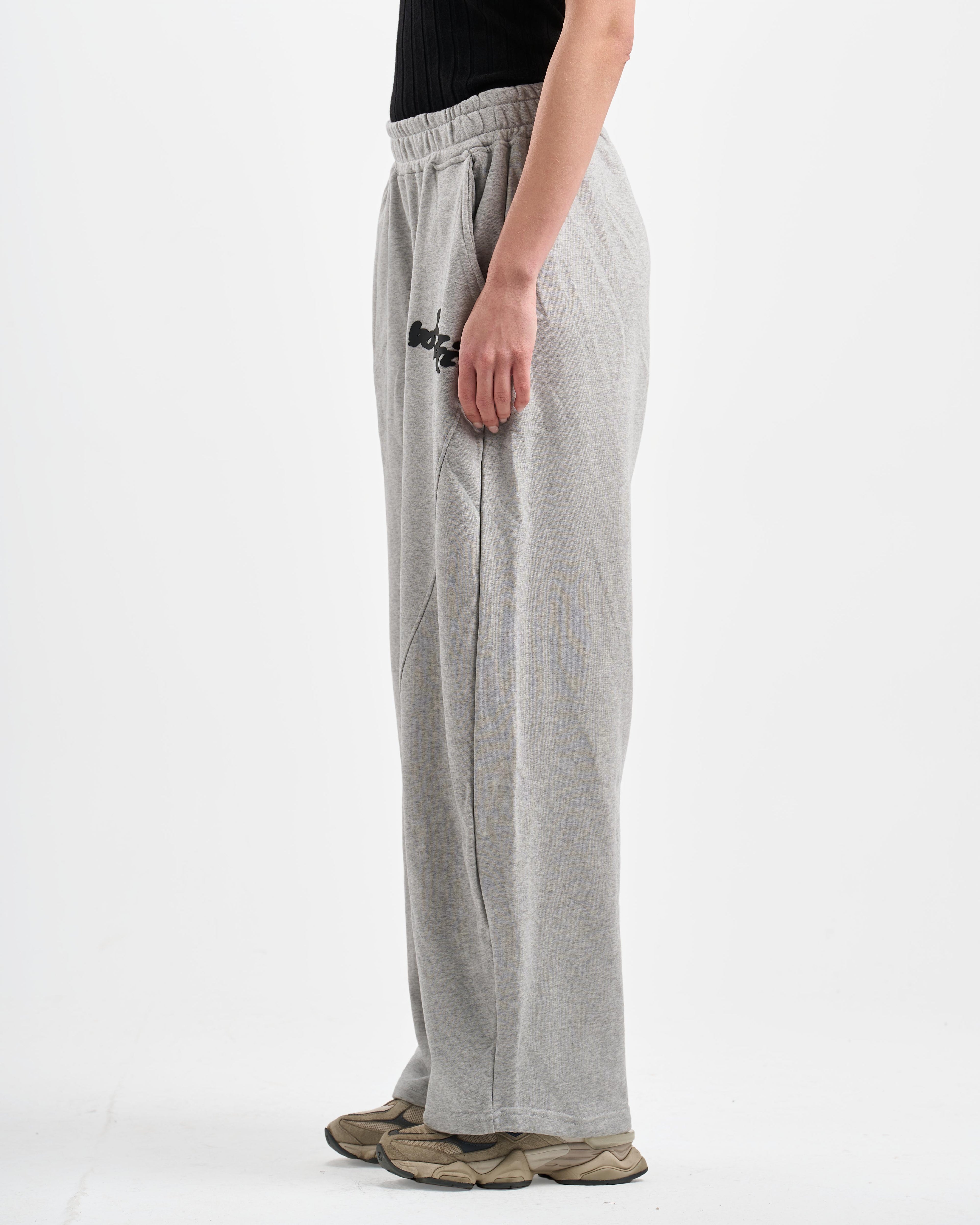 Botchi Melton Pants Grey (Wide Leg)