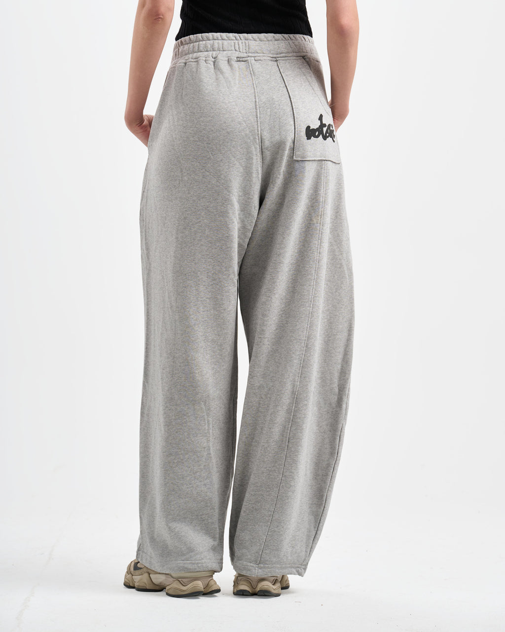Botchi Melton Pants Grey (Wide Leg)