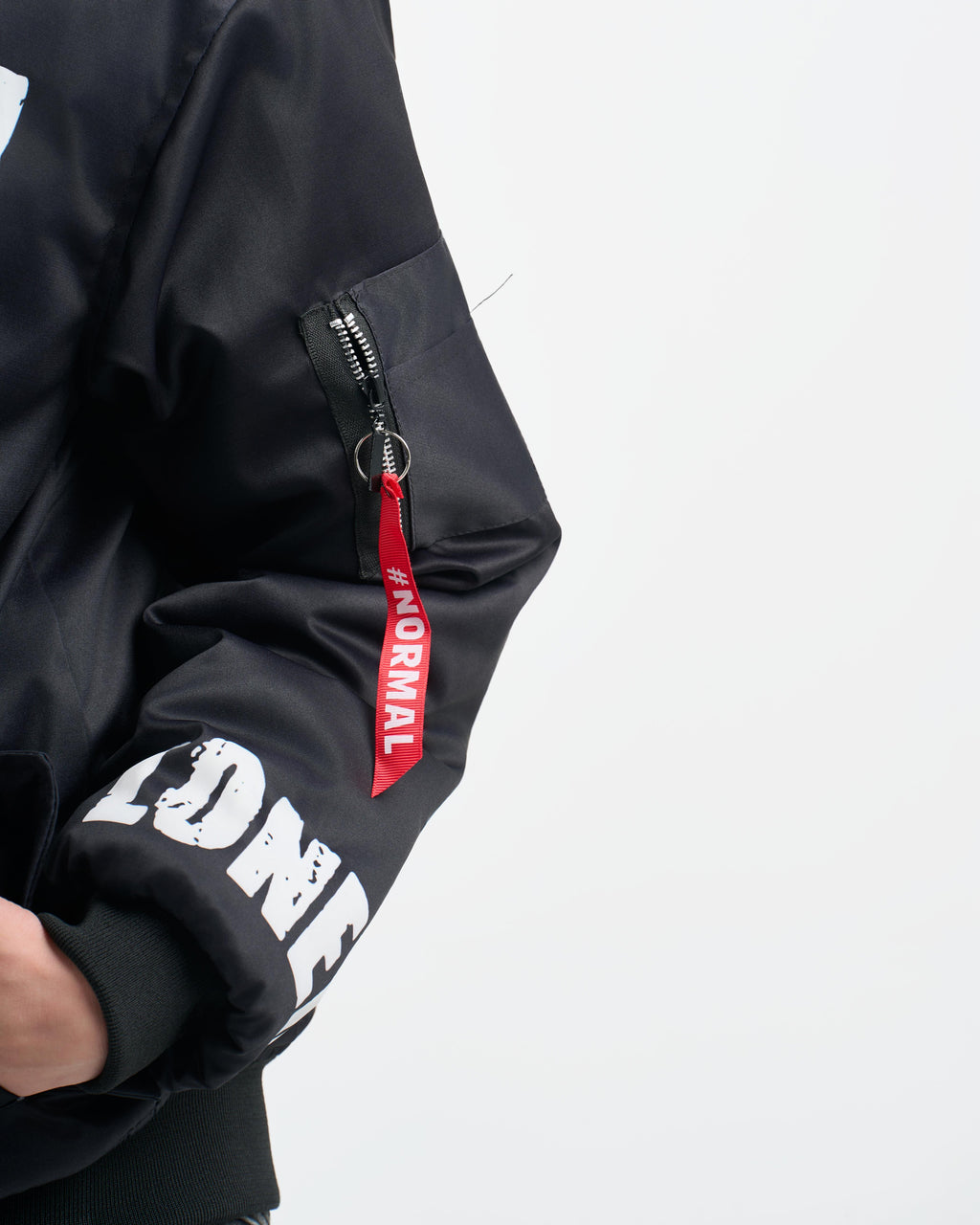 Botchi Padded Waterproof Leather Jacket Black (74 Back Print)