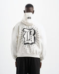 Botchi Heavy Melton Zip Hoodie White