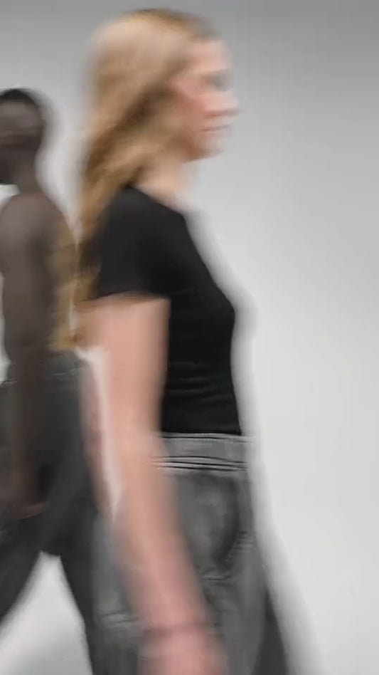 Botchi Melton Pants on model